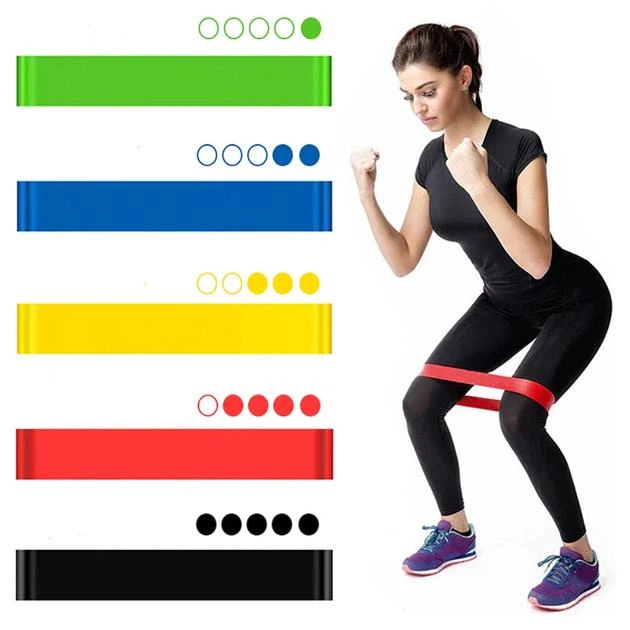 Фитнес резинки Fitness Rubber Bands с чехлом 5 шт - изображение 3