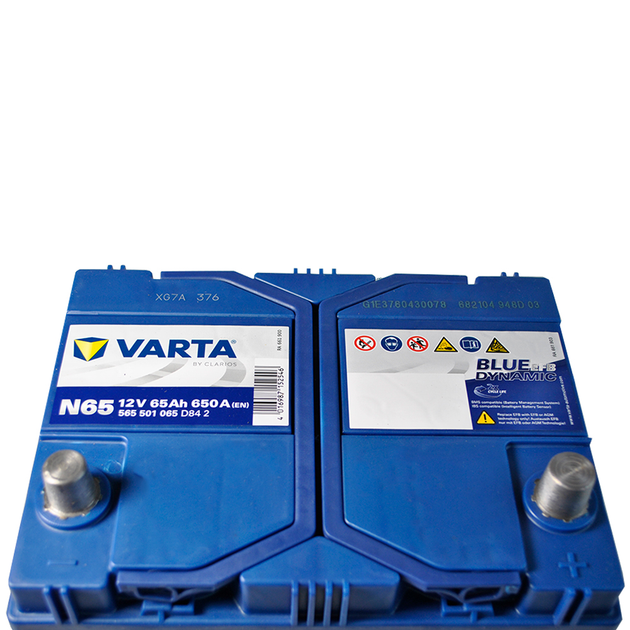 Акумулятор автомобільний VARTA Blue Dynamic EFB Asia (N65) 65Ah 650A R+ (D23) - зображення 4