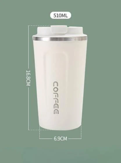 Термокружка Coffee 510 мл, Белая (EL7689) - изображение 3