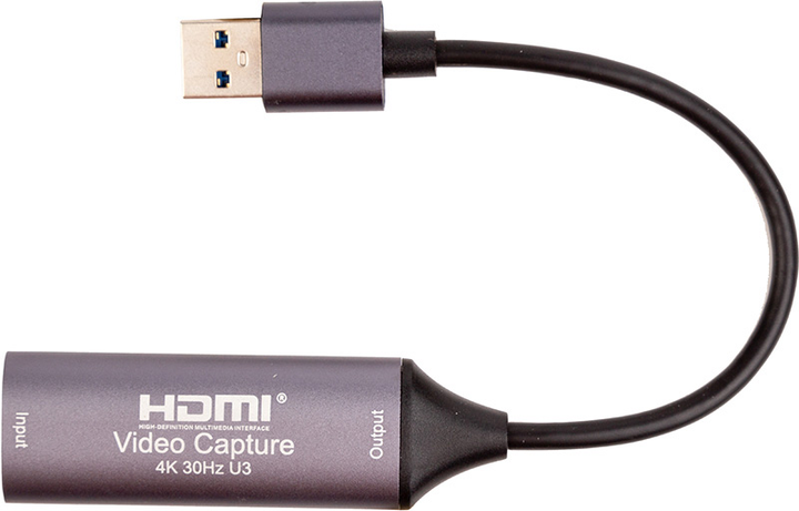 Внешняя карта видеозахвата PowerPlant HDMI (F) - 3.0 USB (M) (HDVC2-C) (CA914692) - изображение 2