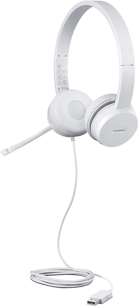 Tai nghe chụp tai máy tính chính hãng Lenovo 110 Stereo cổng USB - chính hãng bảo hành 12 tháng