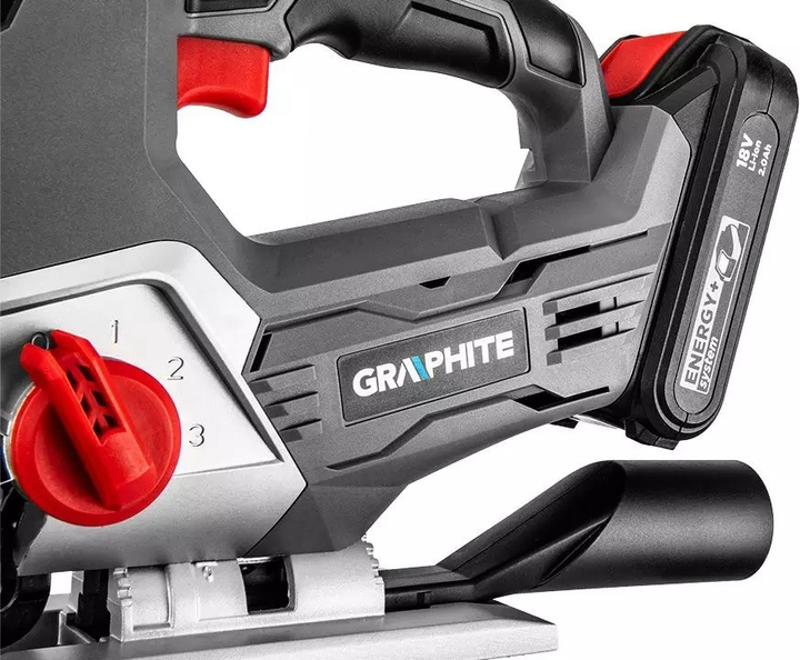 Акумуляторний лобзик Graphite Energy+ 18 В 58G011 без акумулятора та зарядного пристрою (5902062035394) - зображення 8