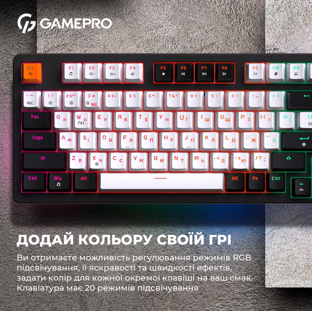 Клавиатура механическая проводная GamePro MK170B Hot-Swap Red