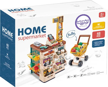 Дитячий супермаркет Woopie з візком 48 предметів (0716053829986