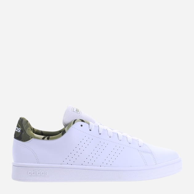 Tenisówki męskie z eko skóry adidas Advantage Base IF8558 40 Biały/Zielony (4066759043671) - obraz 1