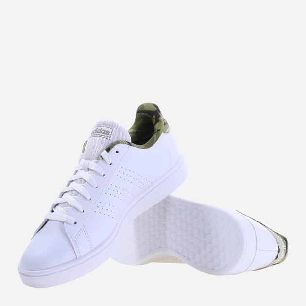 Мужские кеды низкие adidas Advantage Base IF8558 40 Белый/Зеленый (4066759043671) - изображение 4