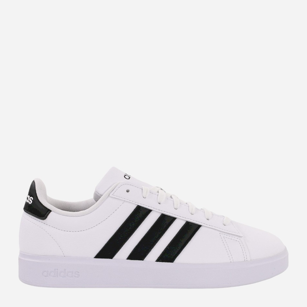 Tenisówki męskie z eko skóry adidas Grand Court 2.0 GW9195 42.5 Biały/Czarny (4065427721934) - obraz 1