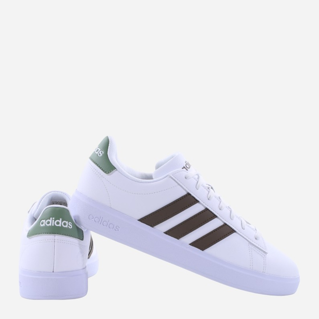 Sneakersy męskie adidas Grand Court 2.0 HP2536 44 Biały/Brązowy (4066746622339) - obraz 3