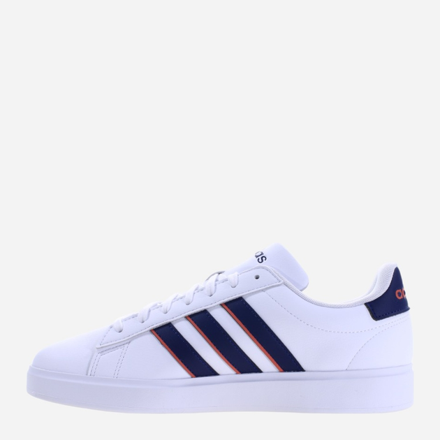 Чоловічі кеди низькі adidas Grand Court 2.0 ID2947 41.5 Білий/Баклажановий (4066764967238) - зображення 2