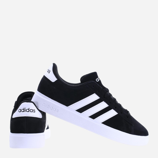 Чоловічі кеди низькі adidas Grand Court 2.0 ID2963 45.5 Чорний/Перламутровий (4066764100437) - зображення 3