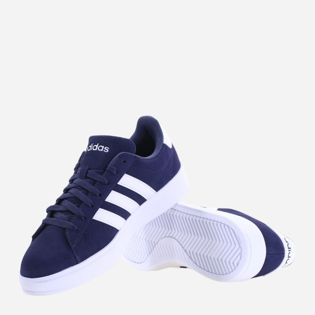 Чоловічі кеди низькі adidas Grand Court 2.0 ID2969 47.5 Синій/Білий (4066764106408) - зображення 4