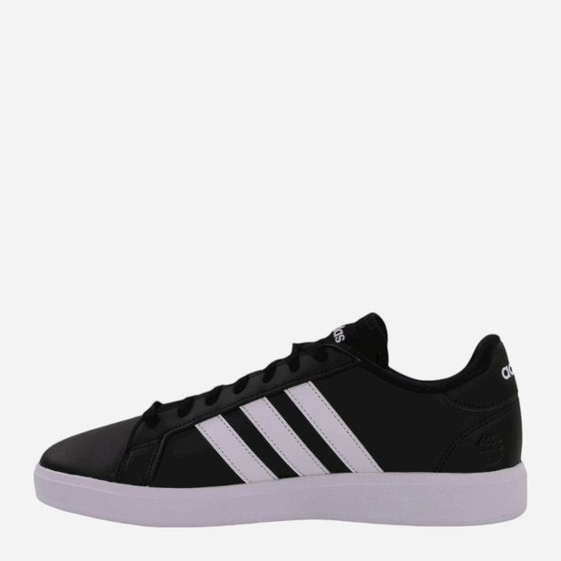 Tenisówki męskie z eko skóry adidas Grand Court Base 2.0 GW9251 40.5 Czarne (4065426721126) - obraz 2