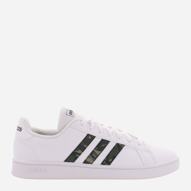 Tenisówki męskie z eko skóry adidas Grand Court Base GY3698 44 Biały/Kamuflaż (4065418393706) - obraz 1