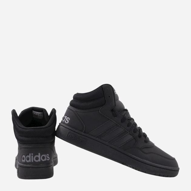 Чоловічі снікери adidas Hoops 3.0 Mid GV6683 42 (UK 8) Чорні (4065425390620) - зображення 3