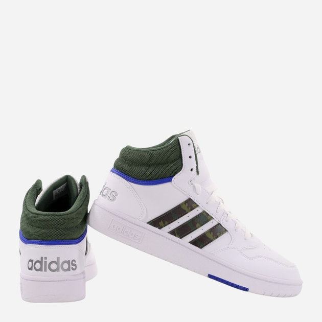 Sneakersy męskie za kostkę adidas Hoops 3.0 Mid GY4747 42 Białe (4065426219647) - obraz 3