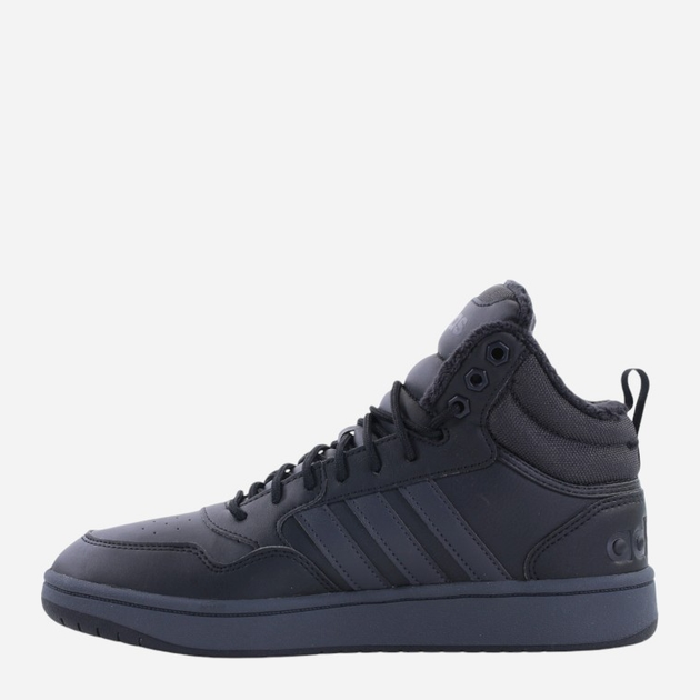 Чоловічі зимові снікери adidas Hoops 3.0 Mid WTR GW6421 40.5 Чорні (4065427821764) - зображення 2