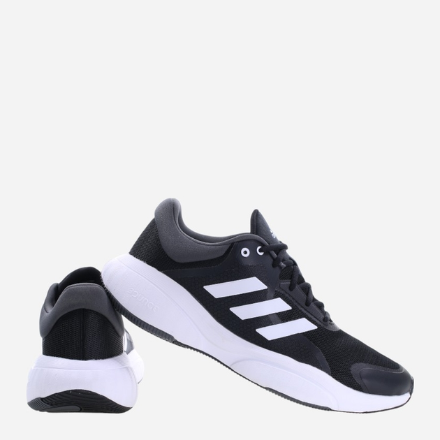 Buty do biegania męskie adidas Response GW6646 40.5 Czarne z szarym i białym (4065427948522) - obraz 3