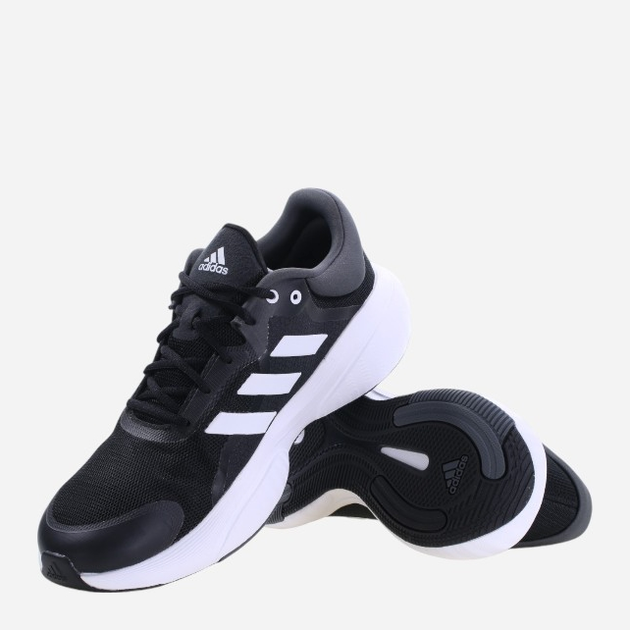 Чоловічі кросівки для бігу adidas Response GW6646 46.5 Чорні з сірим і білим (4065427952161) - зображення 4