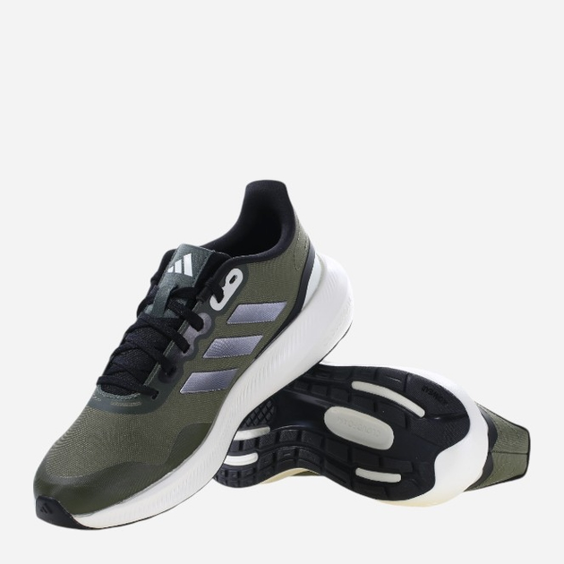 Buty do biegania męskie adidas RunFalcon 3.0 IF4026 46 Oliwkowe (4066765300294) - obraz 4