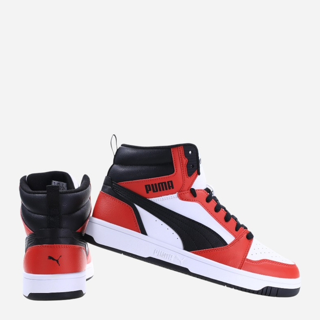 Чоловічі черевики Puma Rebound v6 392326-04 45 Білий/Чорний/Червоний (4099683259849) - зображення 3