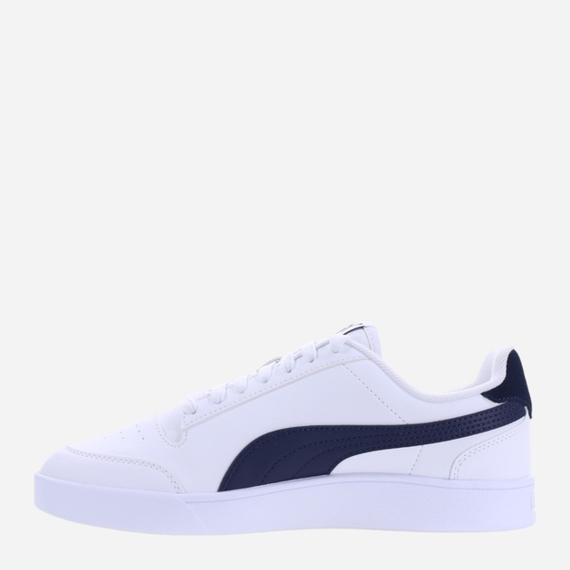 Чоловічі кеди низькі Puma Shuffle 309668-24 42.5 Білий/Темно-синій (4065452569150) - зображення 2