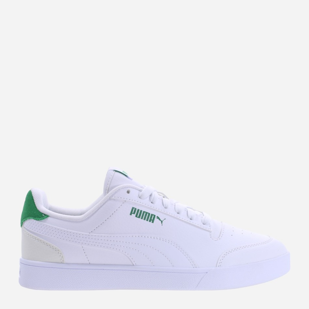 Чоловічі кеди низькі Puma Shuffle 309668-25 46 Білий/Зелений (4065452842574) - зображення 1