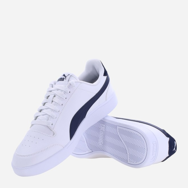 Sneakersy męskie Puma Shuffle 309668-24 40.5 Biały/Ciemnoniebieski (4065452569099) - obraz 4