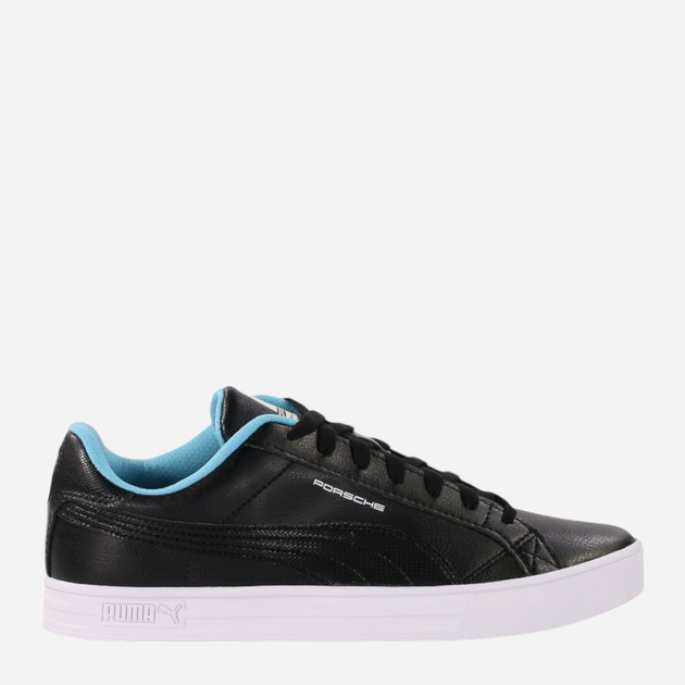 Tenisówki męskie z eko skóry Puma Smash Vulc V3 LO 306882-01 40 Czarny/Turkusowy (4063699657722) - obraz 1