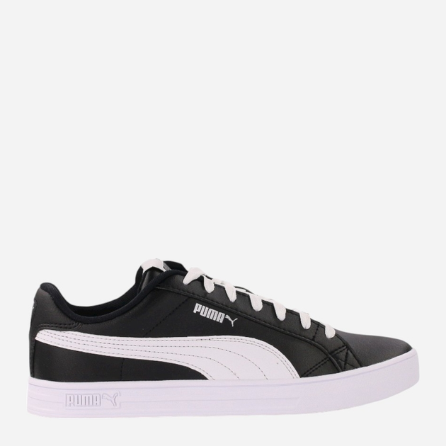 Tenisówki męskie z eko skóry Puma Smash Vulc V3 LO 380752-05 41 Czarny/Mleczny (4063699521566) - obraz 1