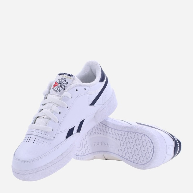 Sneakersy męskie do kostki Reebok Club C Revenge H04168 42.5 Biały/Ciemnoniebieski (4062064860309) - obraz 4