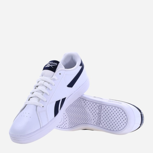 Sneakersy męskie Reebok Court Retro 100074396 44.5 Biały/Ciemnoniebieski (1200143043059) - obraz 4