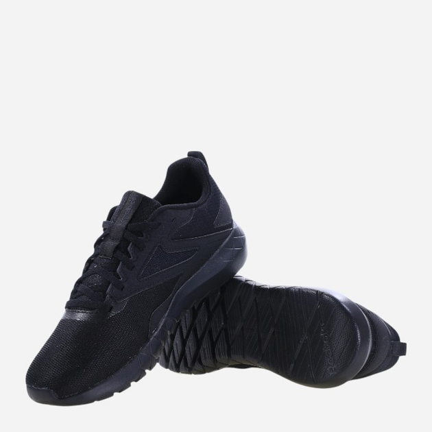 Чоловічі кросівки для залу Reebok Flexagon Energy TR 100033357 46 Чорні з темно-синім (4066756478797) - зображення 4