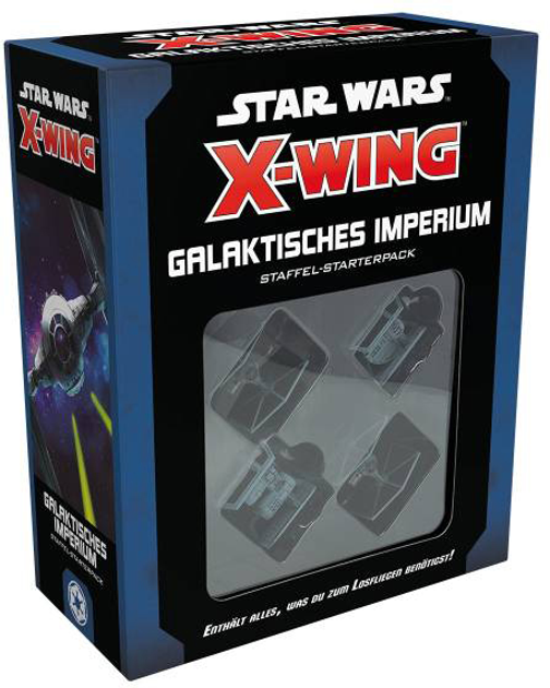 Настільна гра Asmodee Star Wars: X-Wing 2 Edition Galactic Empire Squadron Starterpack (0841333121877) - зображення 1