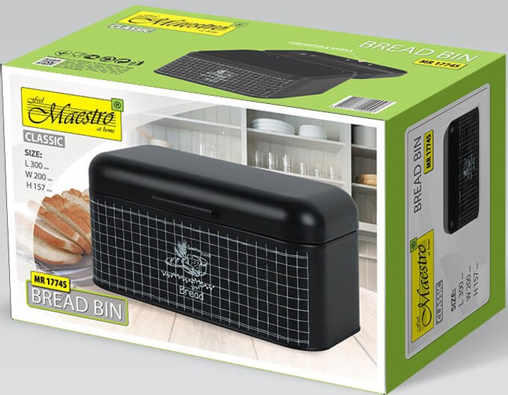 Хлібниця Maestro MR-1774S Чорна (MR-1774S) - зображення 3