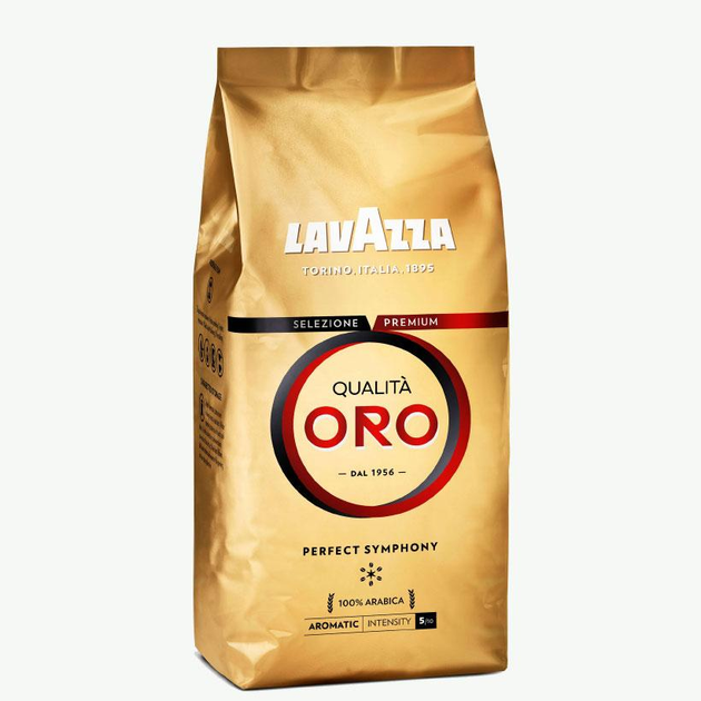 Купить Кофе в зернах Lavazza Qualita Oro 1кг – ROZETKA. Выгодная цена ...