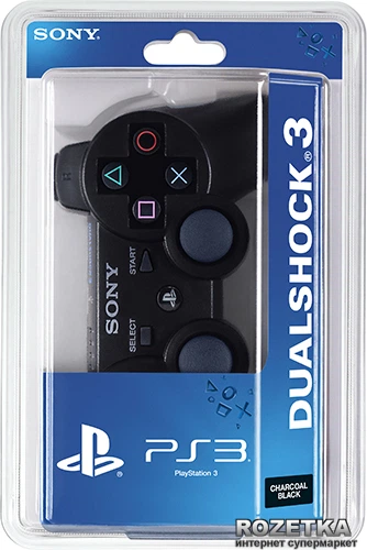 Джойстик Sony Playstation 3 Dualshock Blistered Rus Cont Black