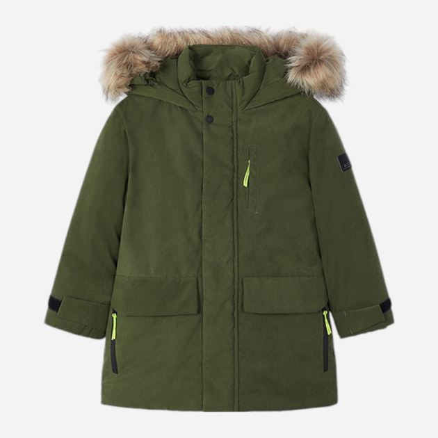 Kurtka parka chłopięca Mayoral 4.468-63 98 cm Oliwkowa (8445865464086) - obraz 1