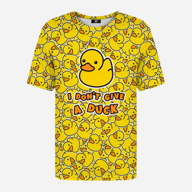 Футболка чоловіча Mr. Gugu & Miss Go I Don'T Give A Duck Tsh2322 2XL Жовта (5903845341978) - зображення 1