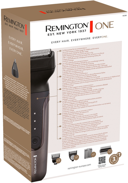 Машинка для стрижки + триммер Remington One PG780 - изображение 4