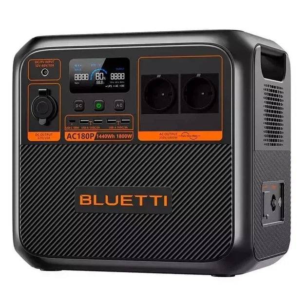 Портативна зарядна станція Bluetti AC180P 1800W 1440Wh - зображення 3