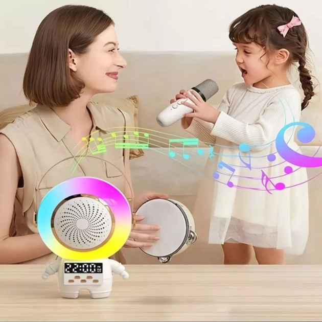 Портативная колонка караоке с микрофоном Bluetooth Speaker & 1 Microphone — MC-009 (030j) - изображение 2