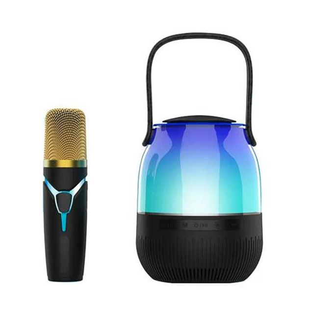 Портативная колонка караоке с микрофоном Bluetooth Speaker & 1 Microphone — A68 (031j) - изображение 4