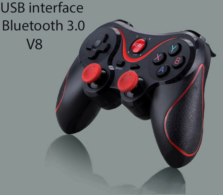Джойстик бездротовий ігровий Bluetooth геймпад V8 для смартфонів/планшетів з утримувачем для телефону - изображение 1