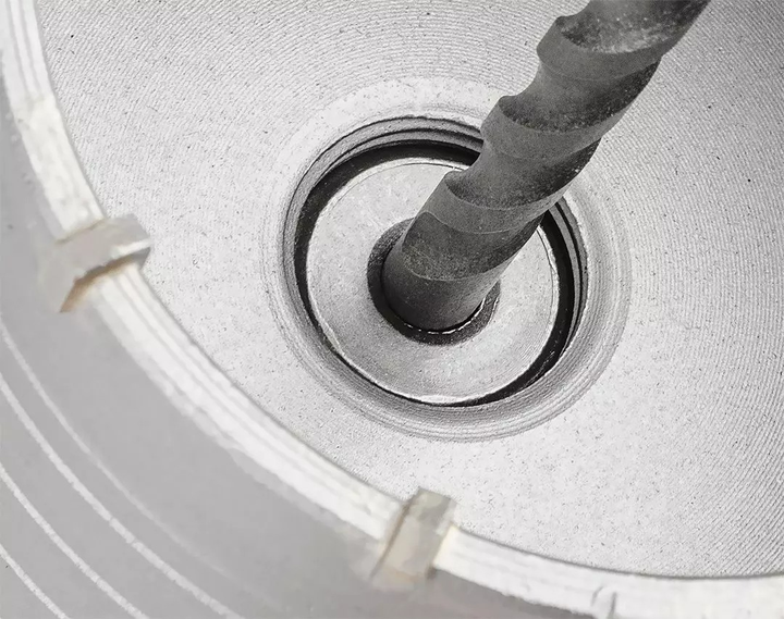 Коронка твердосплавна Graphite 85 мм з адаптером SDS+ та направляючим сверлом 55H323 (5902062107329) - зображення 4