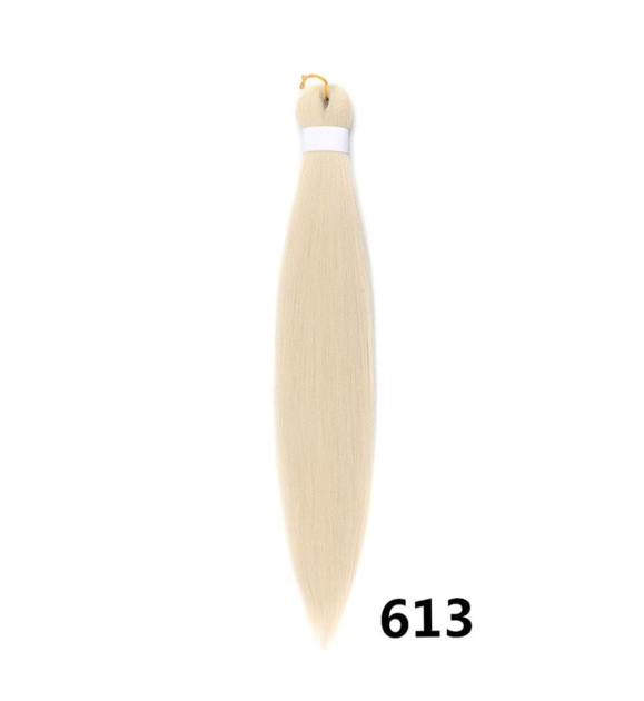 Канекалон Easy Braid однотонний блонд Довжина 65 см Вага 90 грам Низькотемпературний матеріал 100-150°С 613#-2EZ - зображення 2