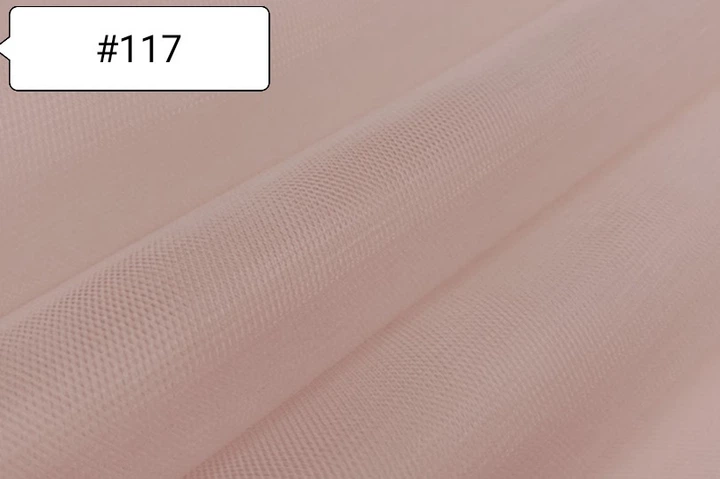 Тканина Фатин Світло Рожевий №117 - Фото 3 Тканина Фатин Світло Рожевий №117 - зображення 3