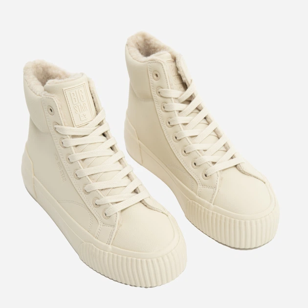 Жіночі снікери Big Star OO274795 41 Бежеві (5900714802592) - зображення 2