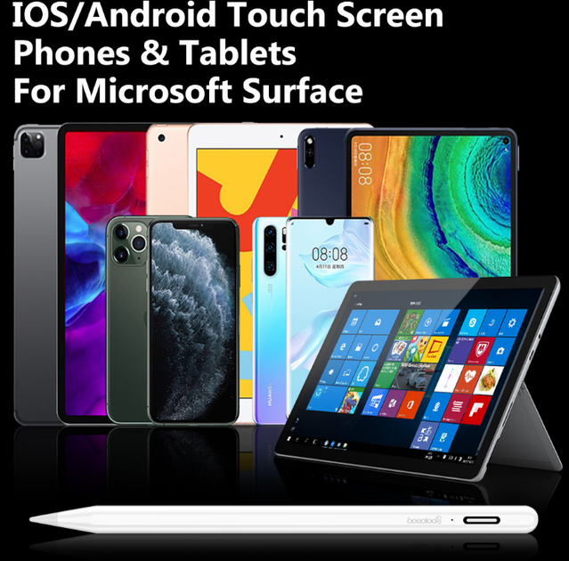 Стилус универсальный Goojodoq Active Magnetic 3 Gen Android iPhone (iPad до 2017) Type-C 1.2mm белый - Фото 7 Стилус универсальный Goojodoq Active Magnetic 3 Gen Android iPhone (iPad до 2017) Type-C 1.2mm белый - изображение 7