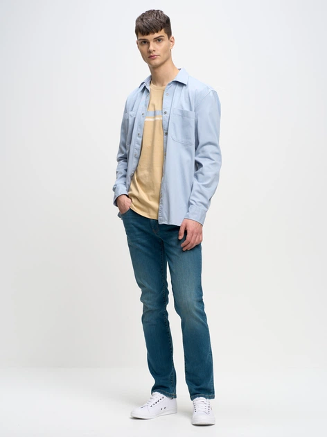 Джинси Slim Fit чоловічі Big Star Terry 443 W36L34 Блакитні (5900714621568) - зображення 5