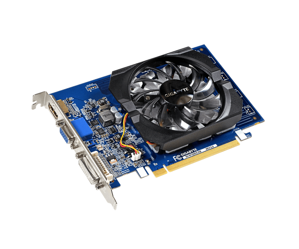 Відеокарта GeForce GT730, Gigabyte, 2Gb GDDR3, 64-bit, VGA/DVI/HDMI, 902/1800 MHz (GV-N730D3-2GI) - изображение 2